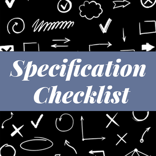 Specification Checklist