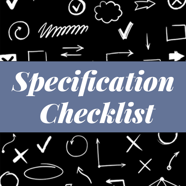 Specification Checklist – Mirror Image