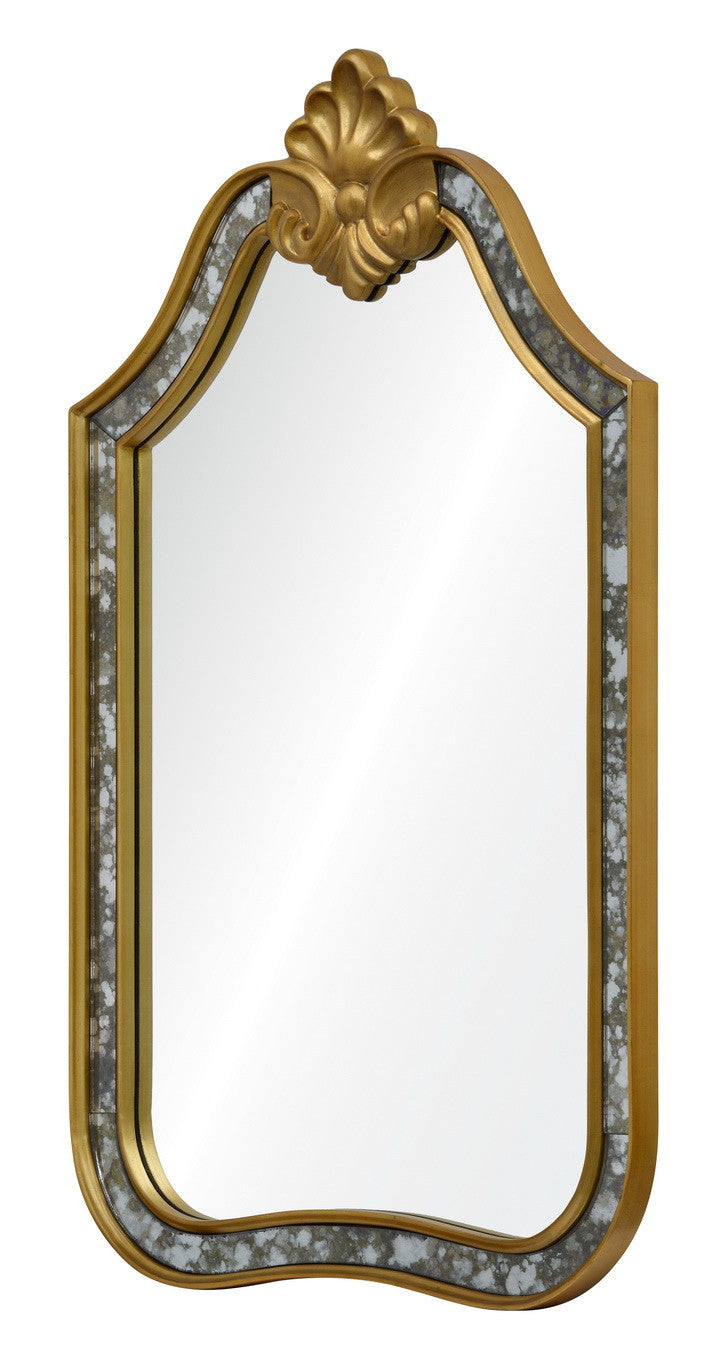 Antique mirror and gold leaf