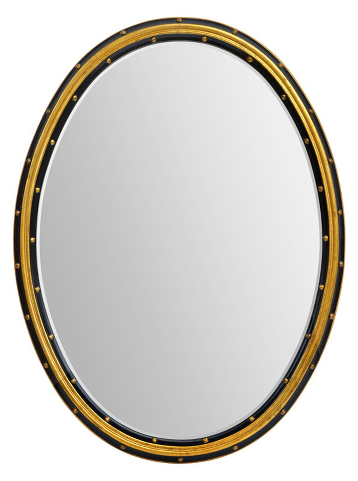 Oval shaped mirror