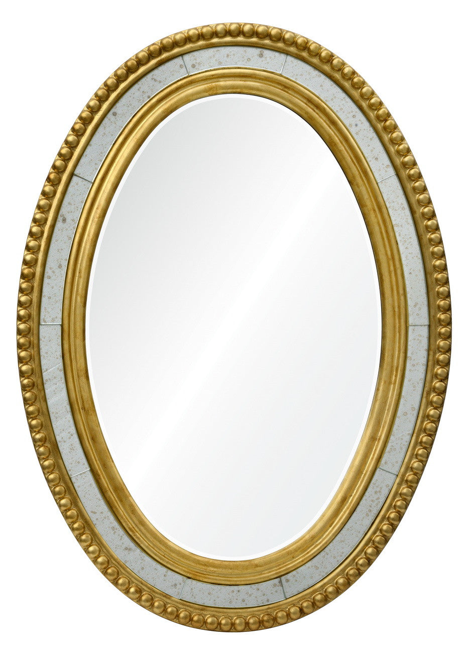 Oval framed mirror online