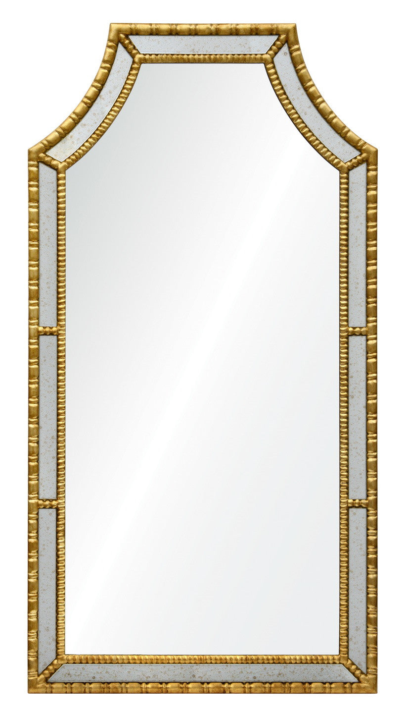 Decorative framed hotel mirror