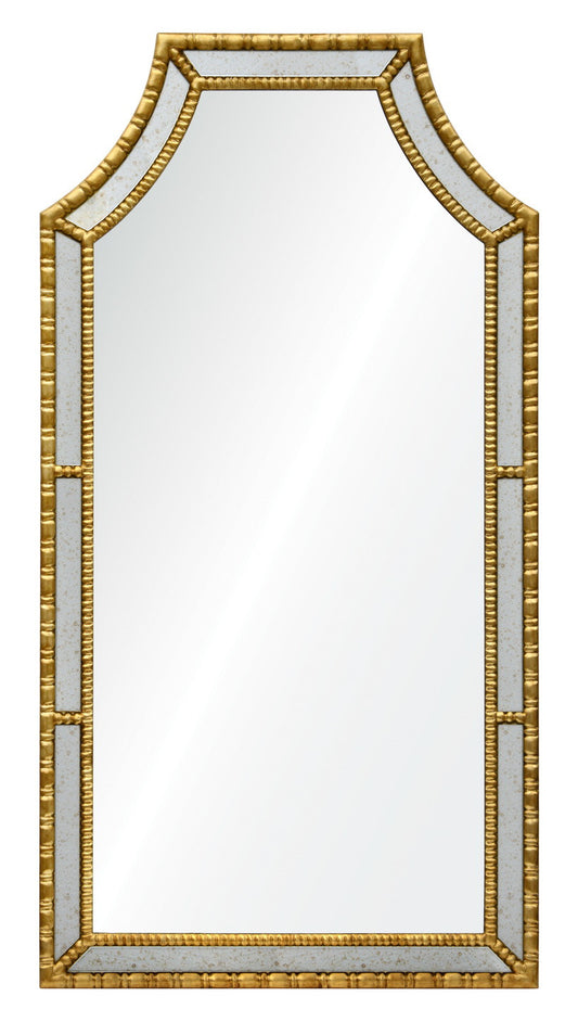 Decorative framed hotel mirror