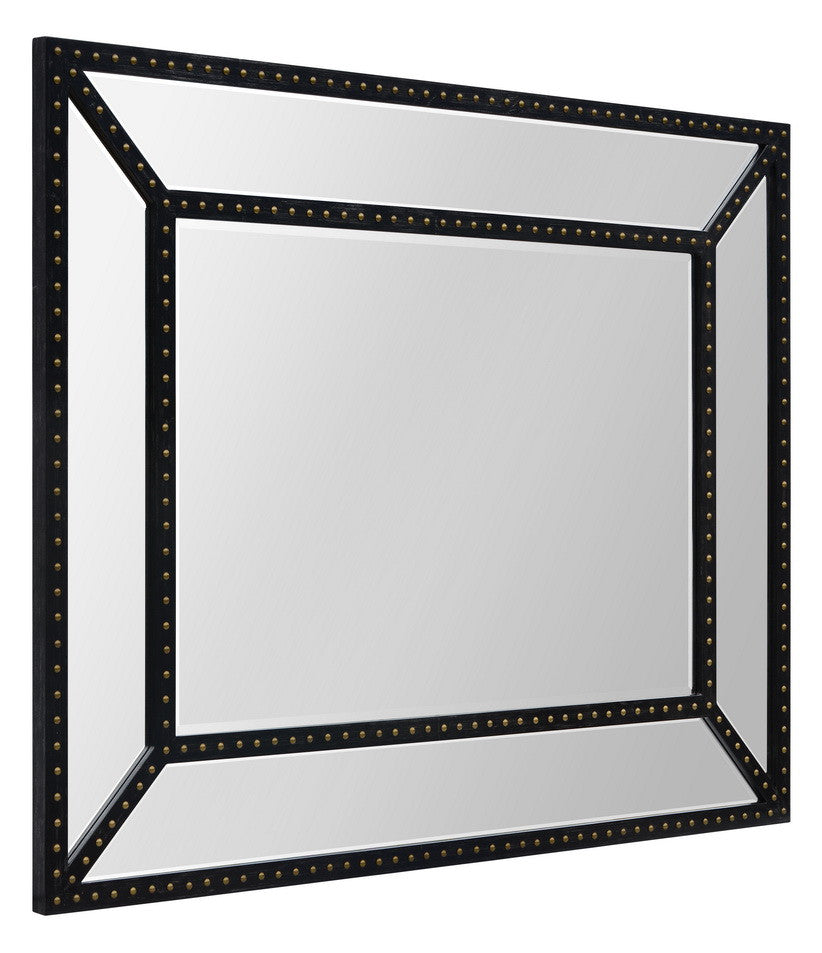 Multi-paneled mirror framed mirror