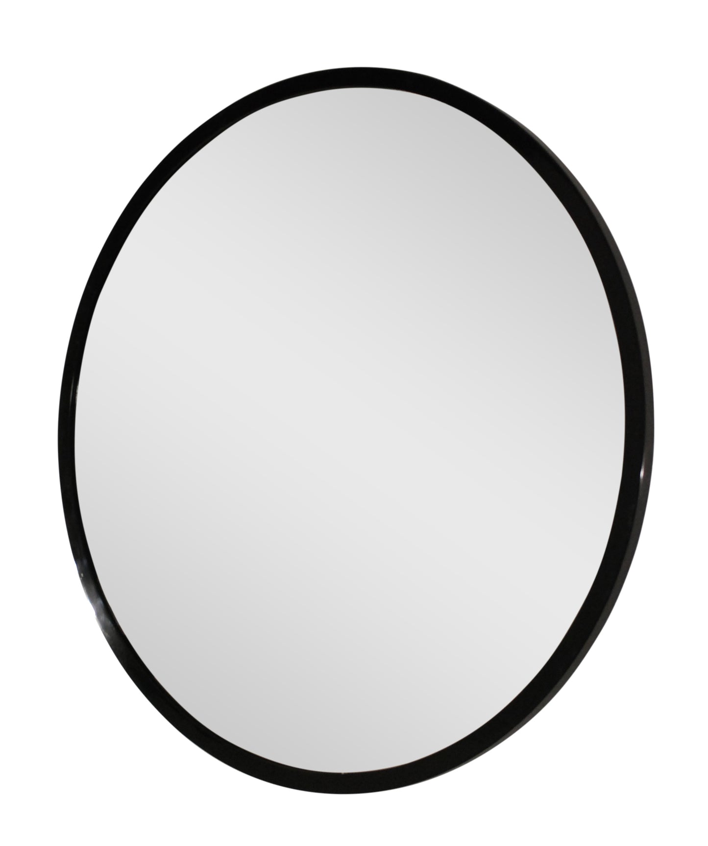 round mirror with metal frame 