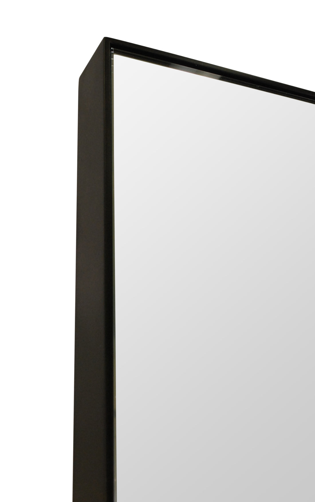 30074 Full length mirror shown in plated dark bronze on steel frame