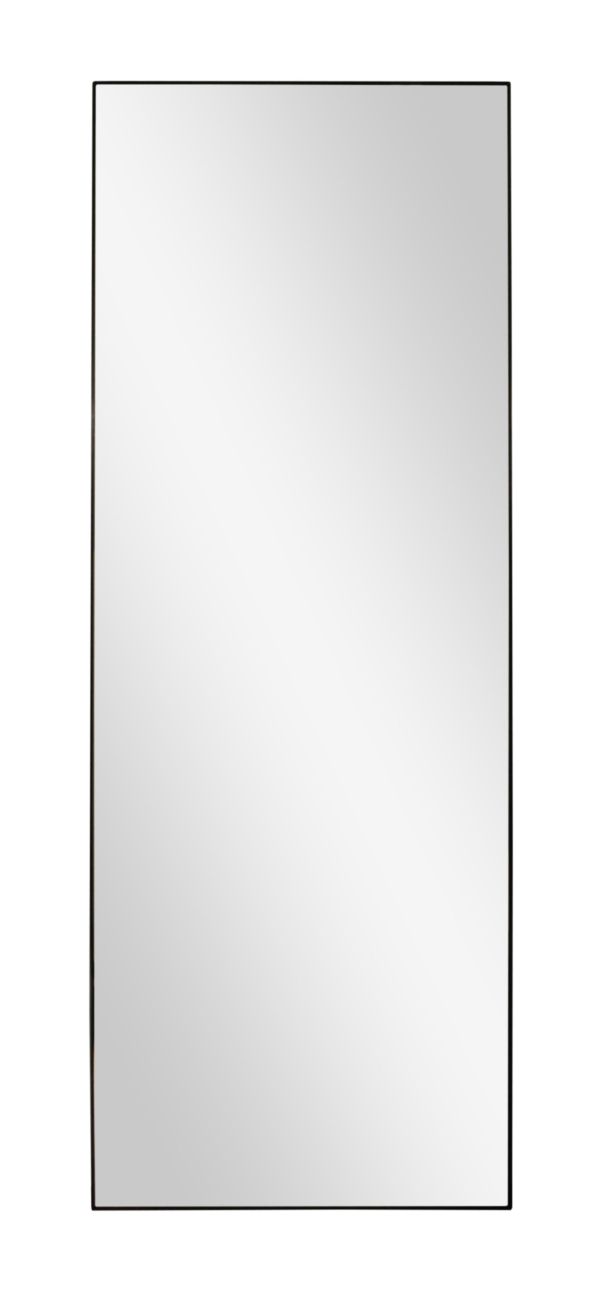 30074 Full length mirror shown in plated dark bronze on steel frame