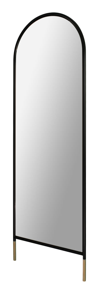 Matte black full length mirror