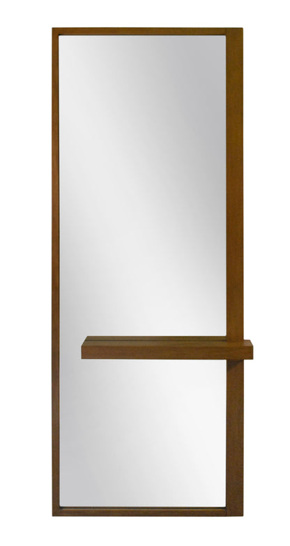 wood veneer mirror