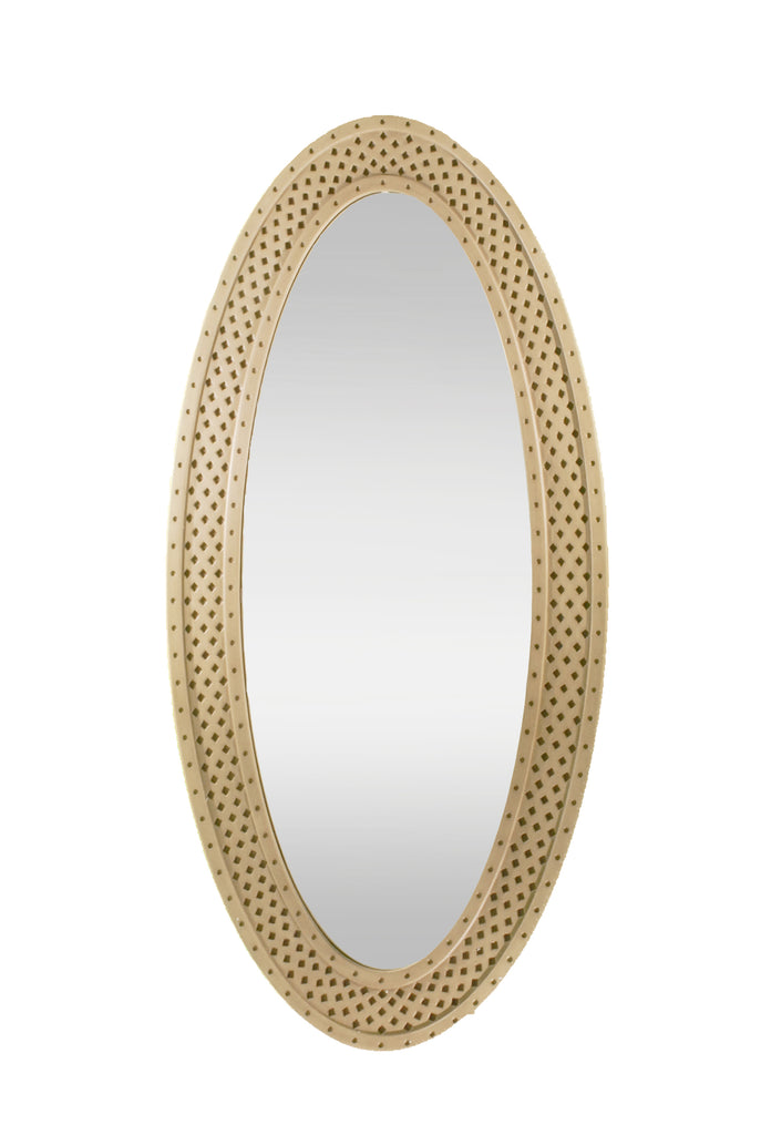 Oval full length mirror