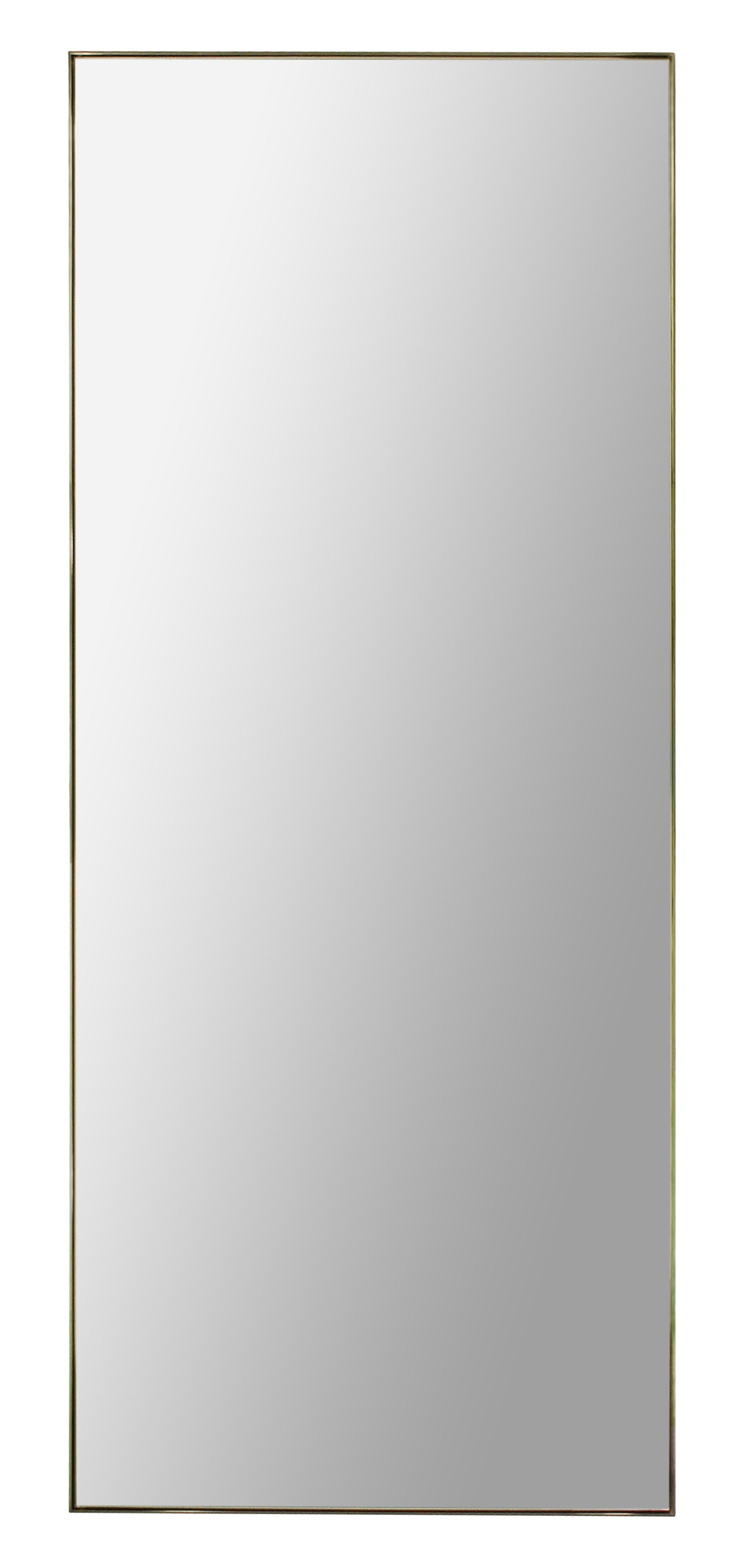 Polished chrome full length mirror