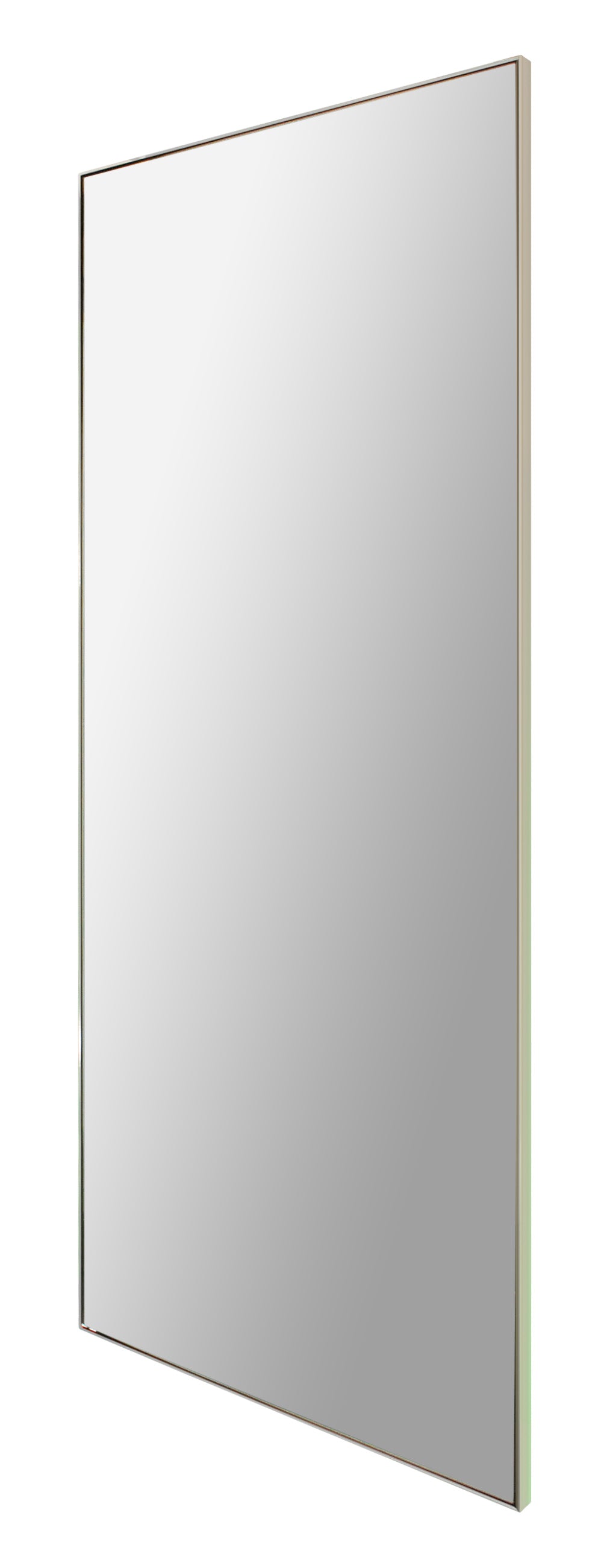 Polished chrome full length mirror