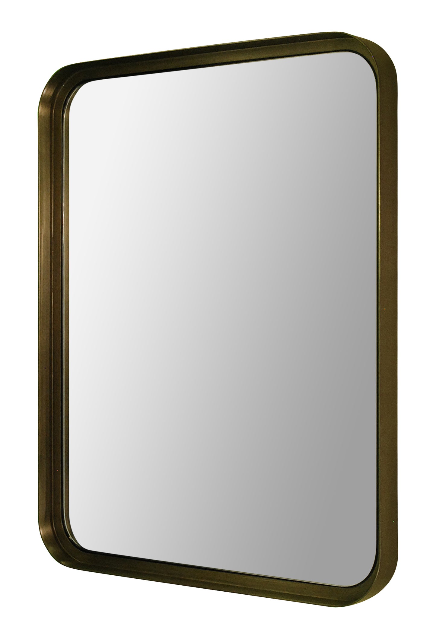 Mirror with curved corners