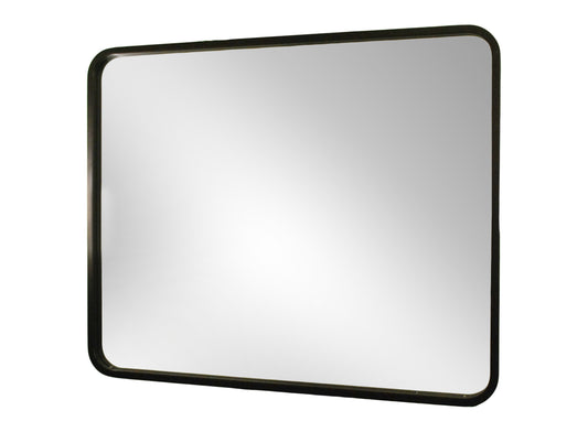 Rectangular shaped mirror with deep radius corners 