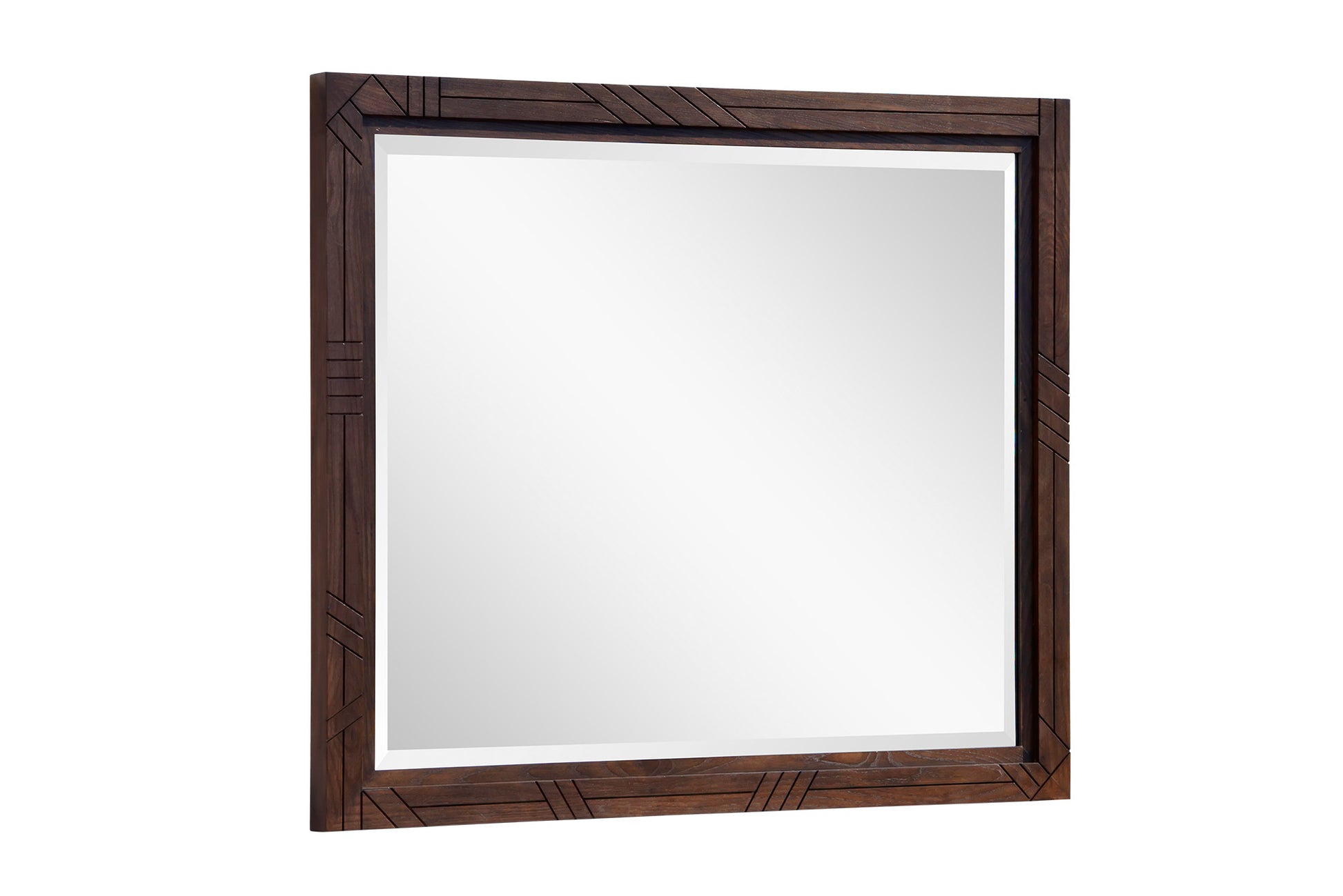 Stained wood frame