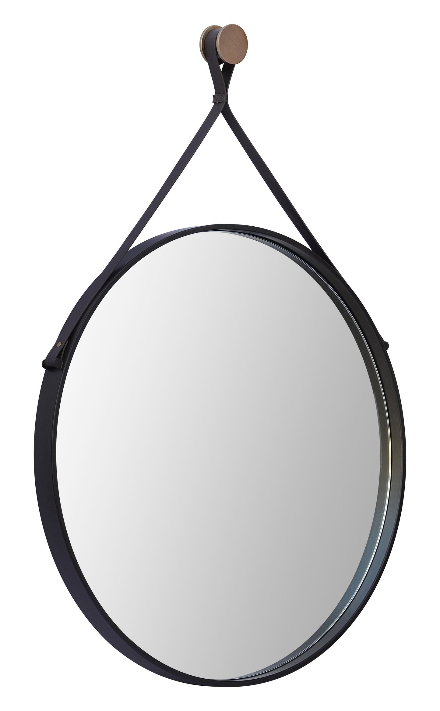 mirror with leather strap