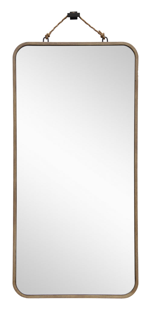 Full length mirror with rope