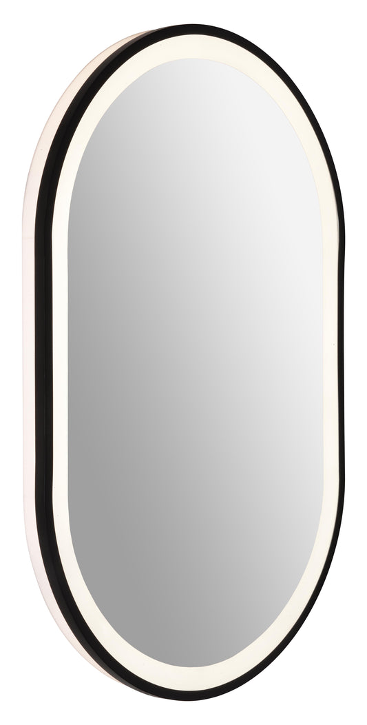 Backlit oval frame