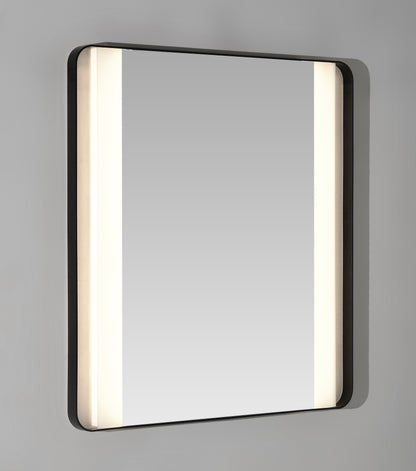 Backlit mirror with LED strips