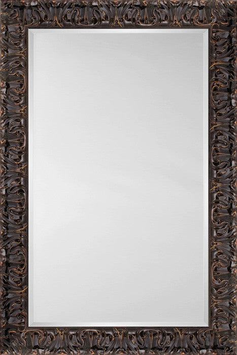 81089 - Antiqued Gloss Ebony Mirror
